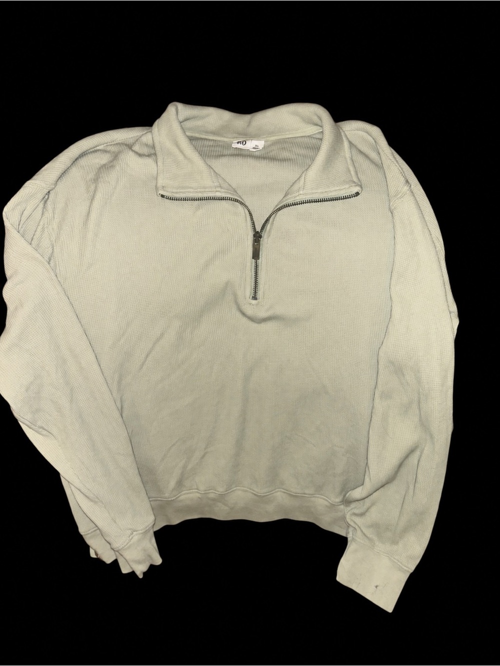 Women’s Half-Zip Pullover Sweater in Light Sage